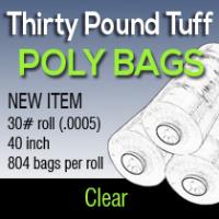 Thirty Pound Tuff Poly Bags 40" 804 Bags Per Roll (0005)